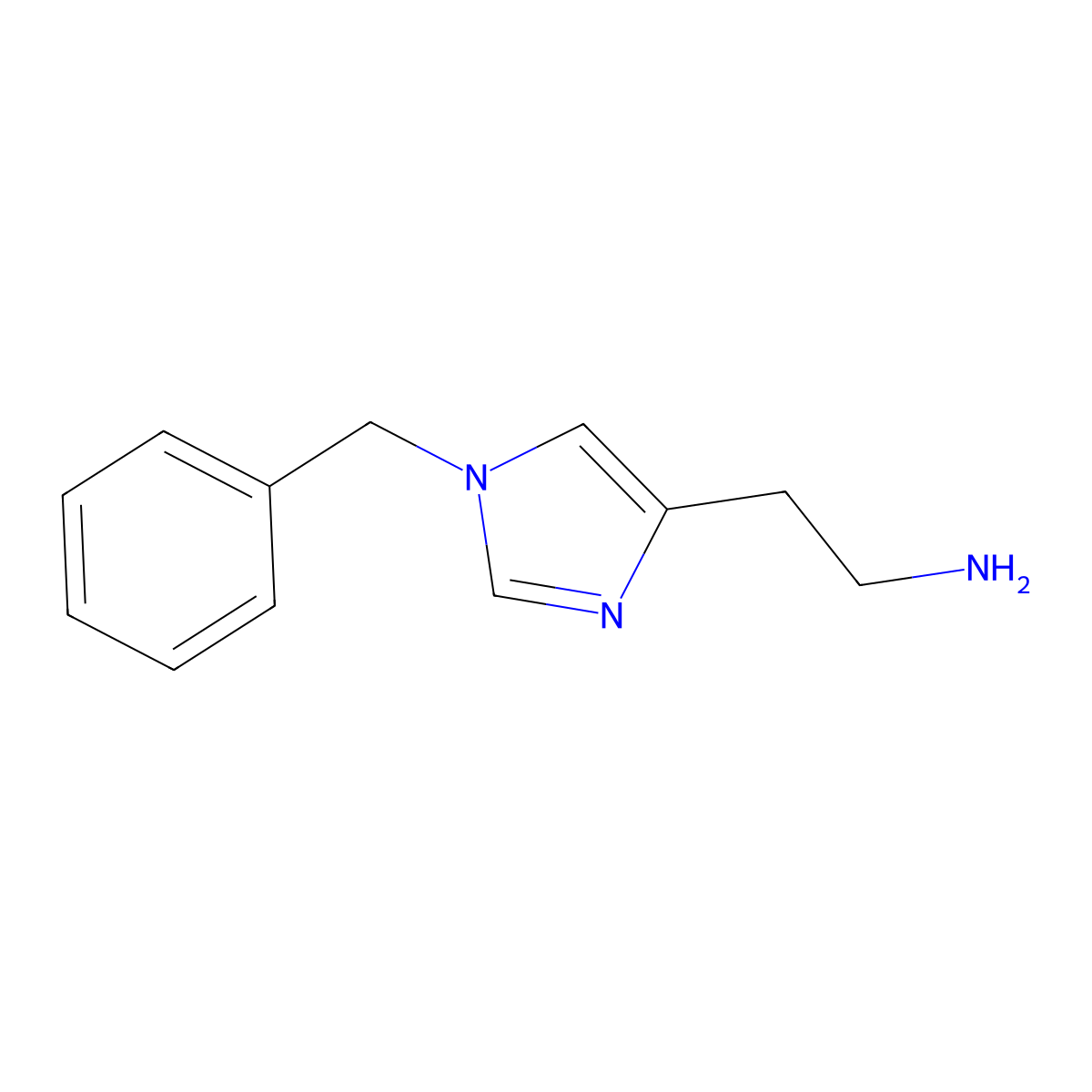 2-(1-Benzyl-1H-imidazol-4-yl)ethanamine molecular structure, CAS 51720-94-6