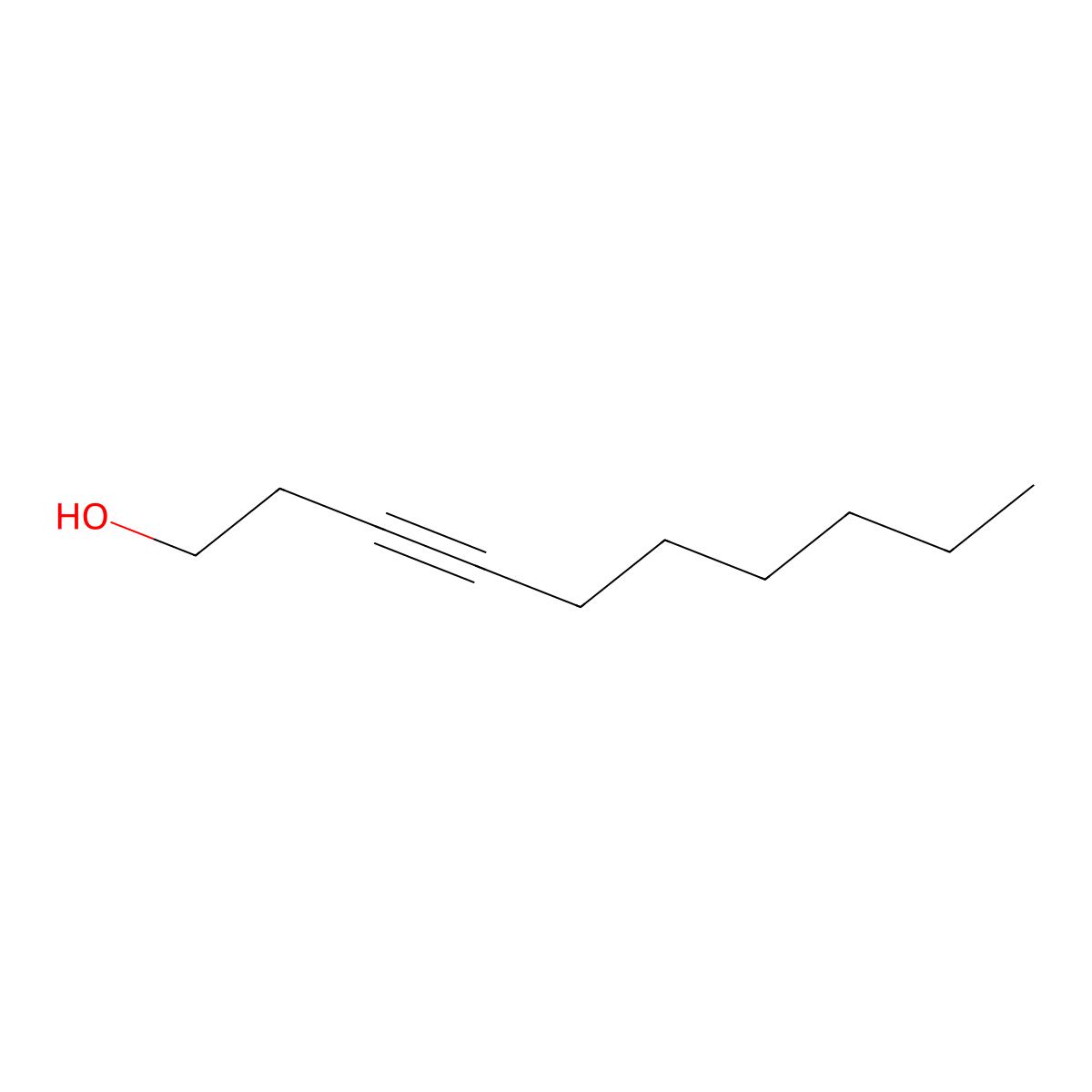 3-Decyn-1-ol molecular structure, CAS 51721-39-2