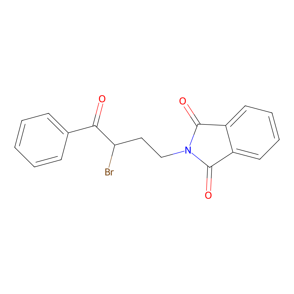 2-(3-Bromo-4-oxo-4-phenylbutyl)-1H-isoindole-1,3(2H)-dione molecular structure, CAS 51721-54-1
