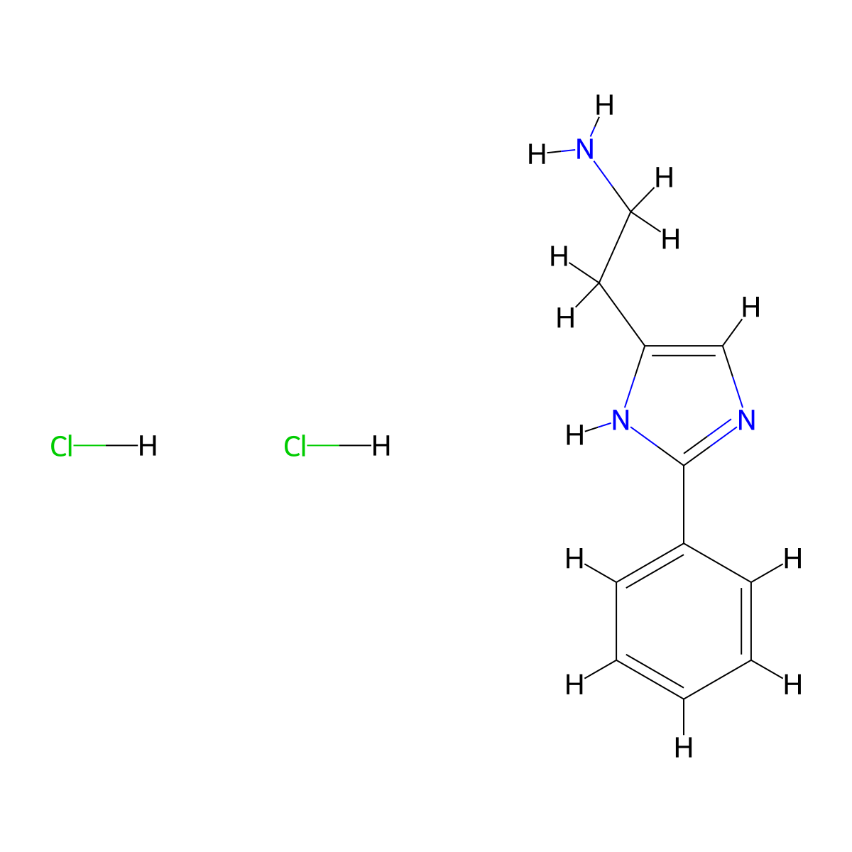 2-Phenylhistamine dihydrochloride molecular structure, CAS 51721-62-1
