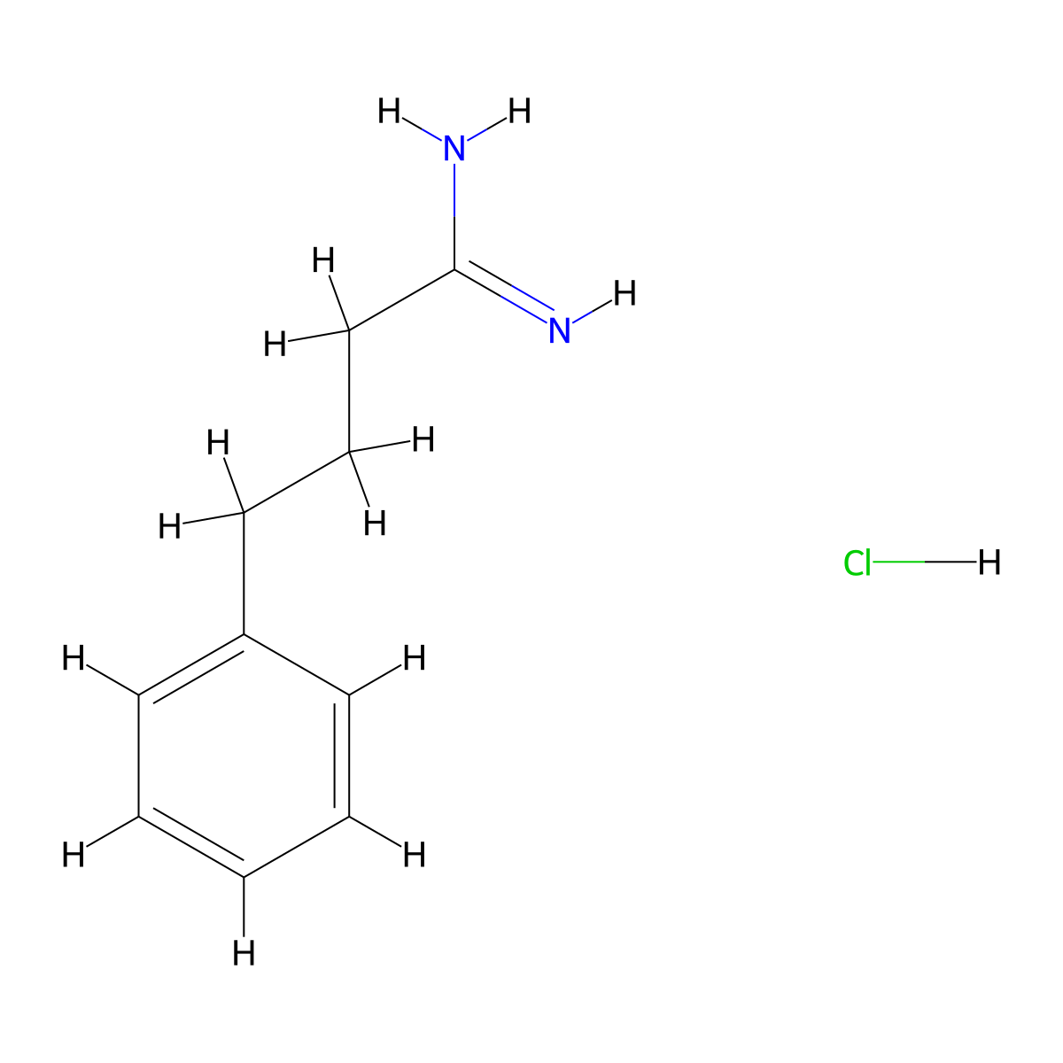4-Phenylbutanimidamide hydrochloride molecular structure, CAS 51721-69-8