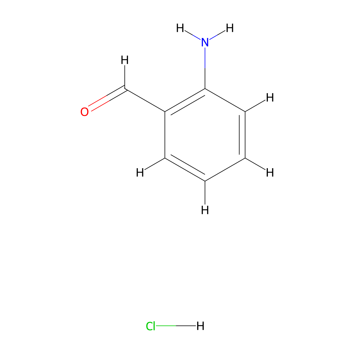 2-Aminobenzaldehyde hydrochloride molecular structure, CAS 51723-15-0
