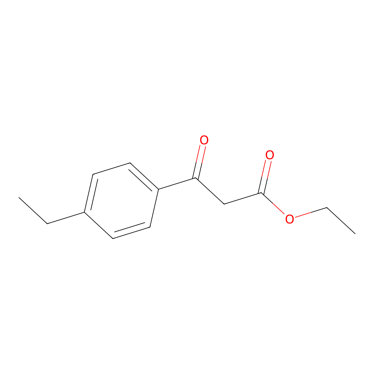 Ethyl (4-ethylbenzoyl)acetate molecular structure, CAS 51725-80-5