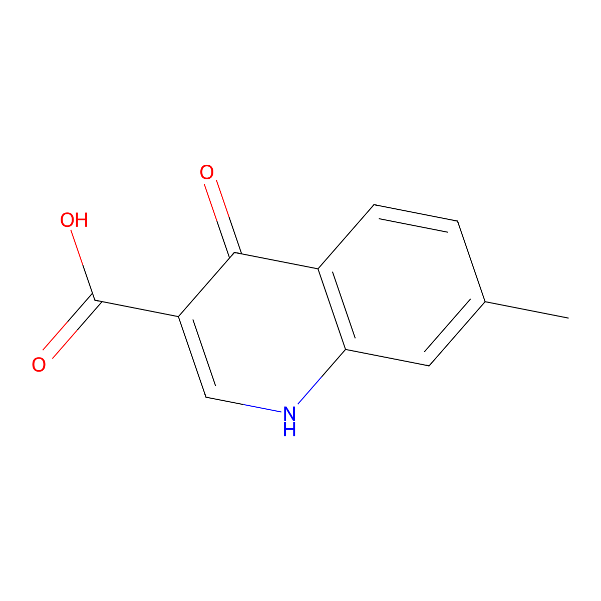 4-Hydroxy-7-methylquinoline-3-carboxylic acid molecular structure, CAS 51726-77-3
