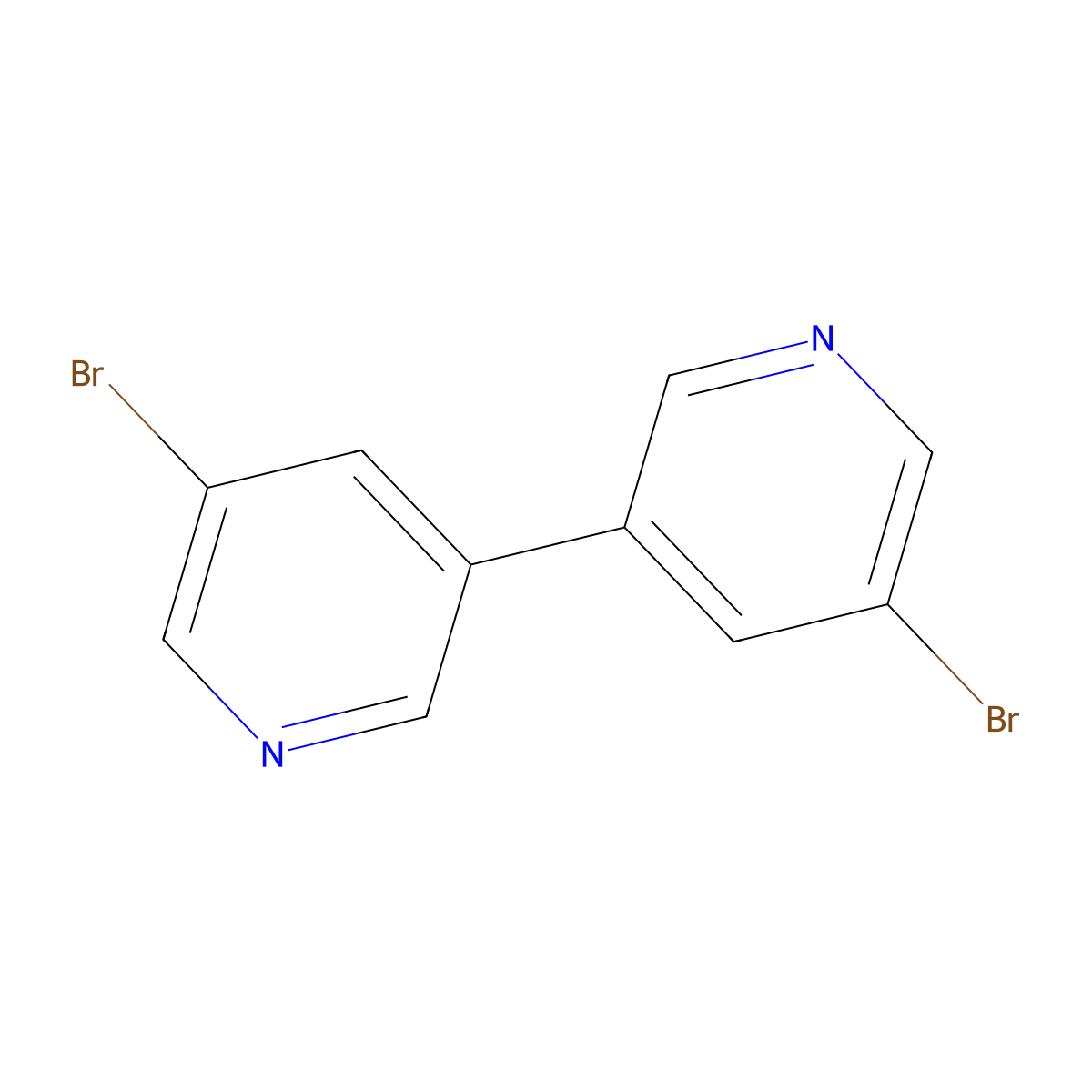5,5'-Dibromo-3,3'-bipyridine molecular structure, CAS 51727-83-4