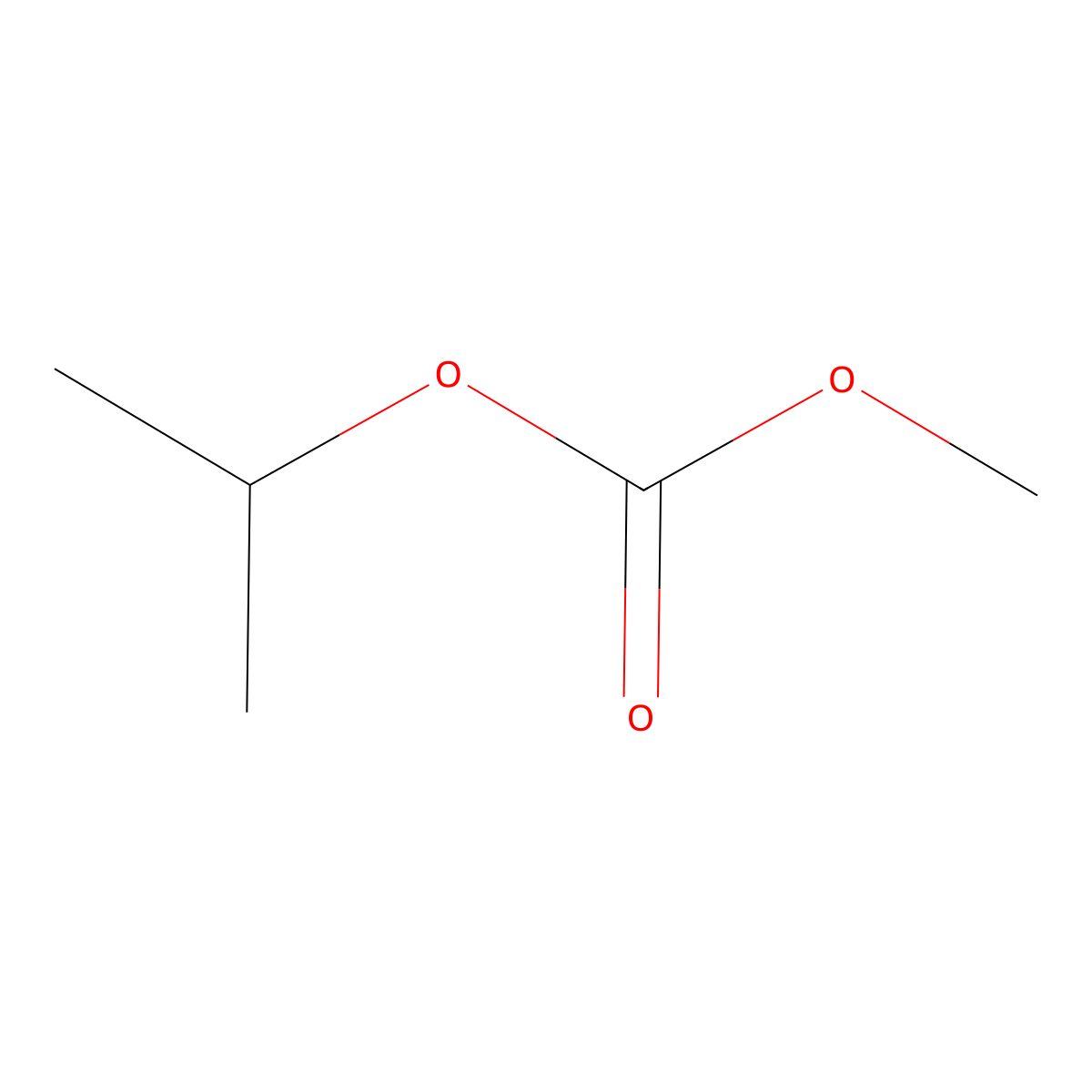 Methyl isopropyl carbonate molecular structure, CAS 51729-83-0