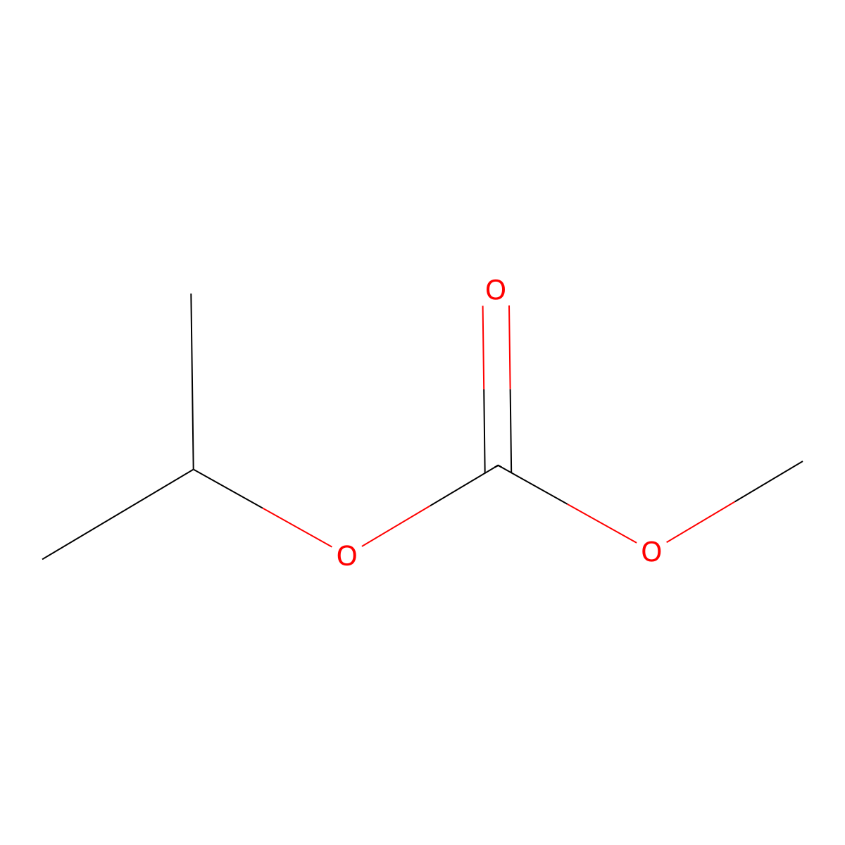 Methyl isopropyl carbonate molecular structure, CAS 51729-83-0