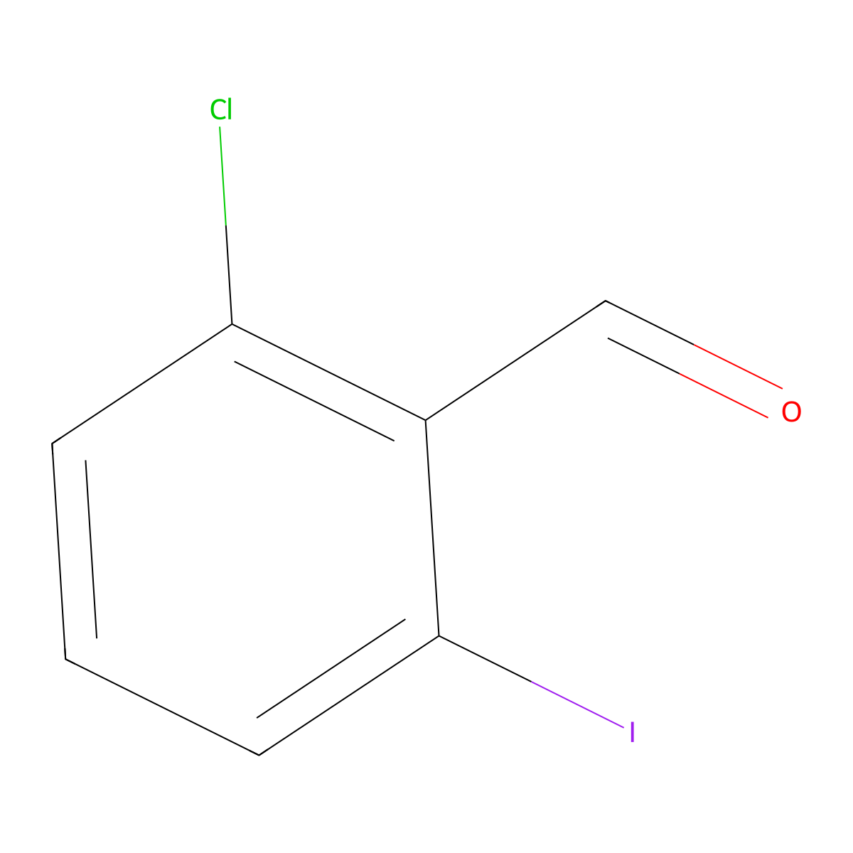 2-Chloro-6-iodobenzaldehyde molecular structure, CAS 51738-07-9