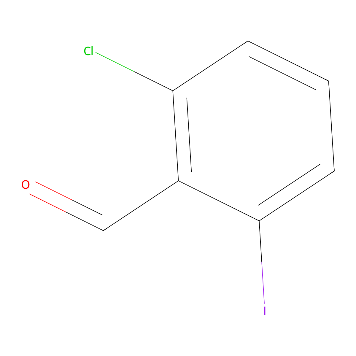 2-Chloro-6-iodobenzaldehyde molecular structure, CAS 51738-07-9