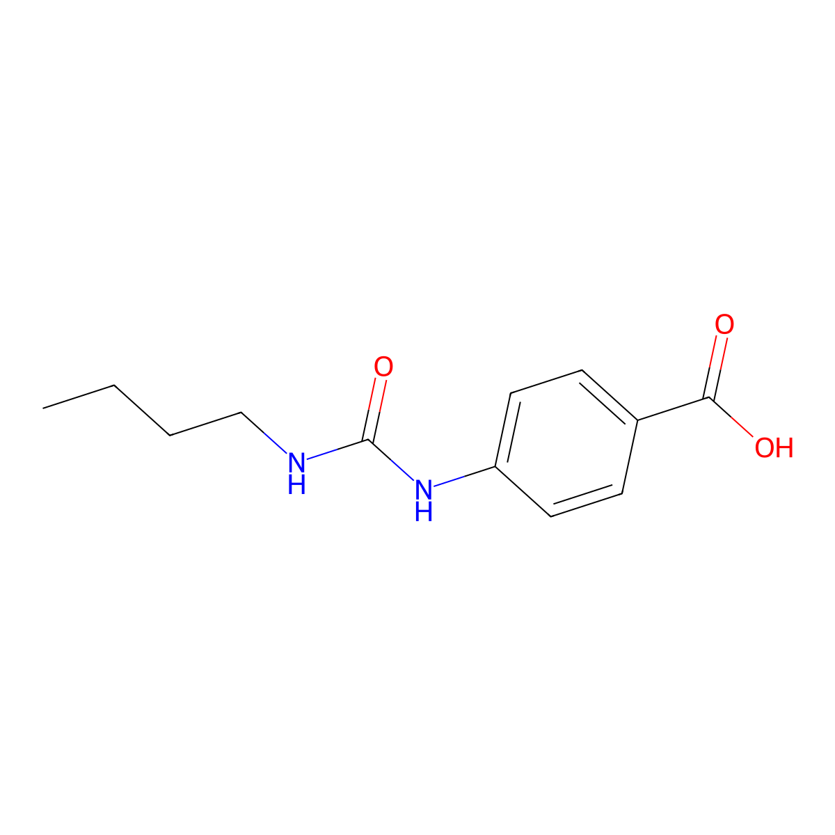 4-[(Butylcarbamoyl)amino]benzoic acid molecular structure, CAS 51739-79-8
