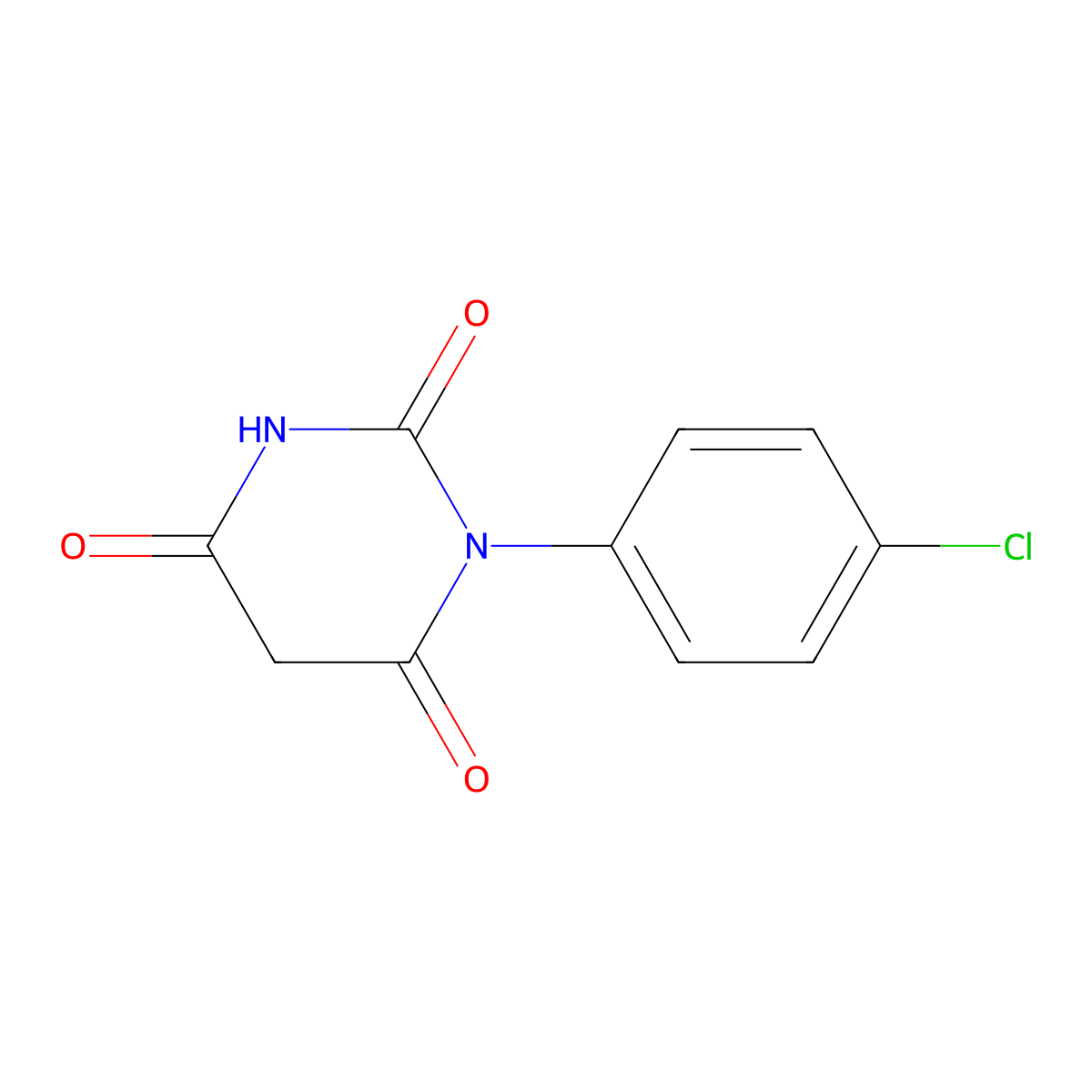 1-(4-Chloro-phenyl)-pyrimidine-2,4,6-trione molecular structure, CAS 5174-74-3