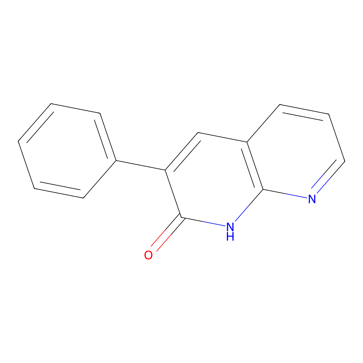 3-Phenyl-1,8-naphthyridin-2(1H)-one molecular structure, CAS 5174-92-5