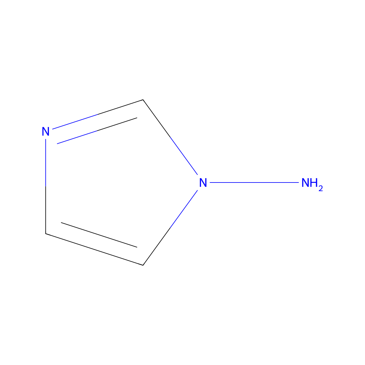 1H-Imidazol-1-amine molecular structure, CAS 51741-29-8