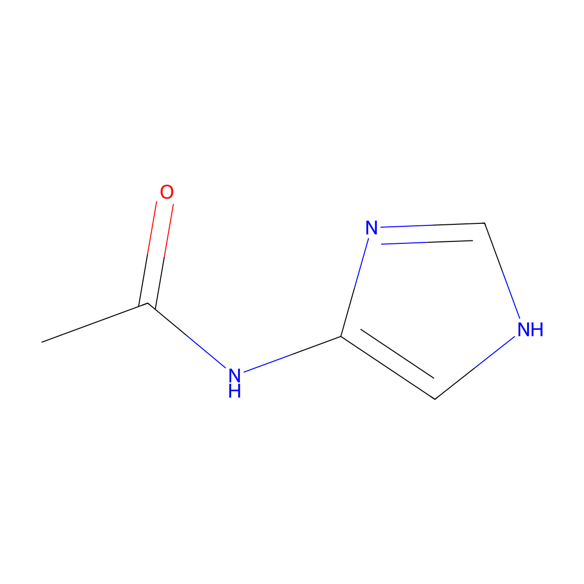 N-(1H-imidazol-4-yl)acetamide molecular structure, CAS 51741-72-1