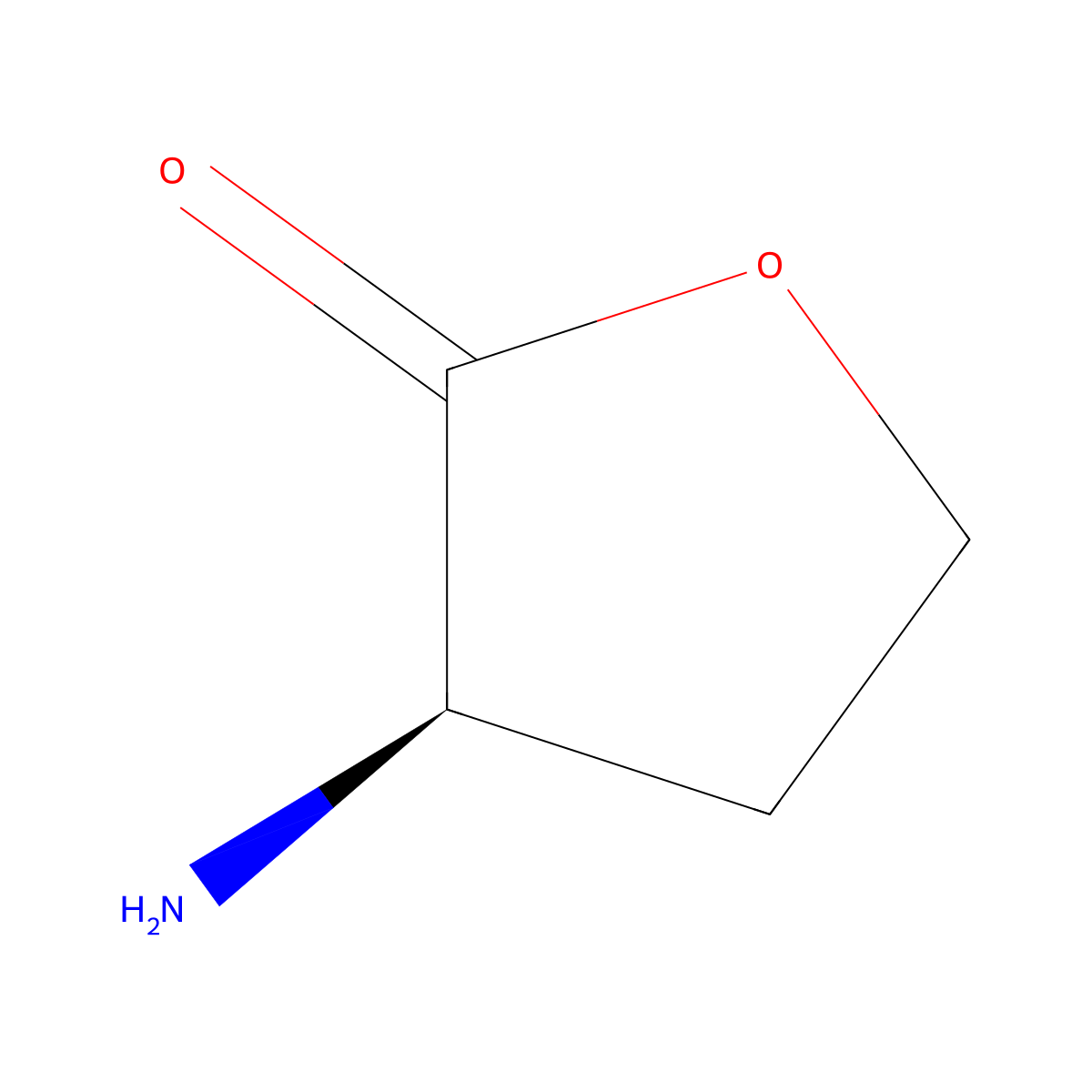 D-homoserine lactone molecular structure, CAS 51744-82-2