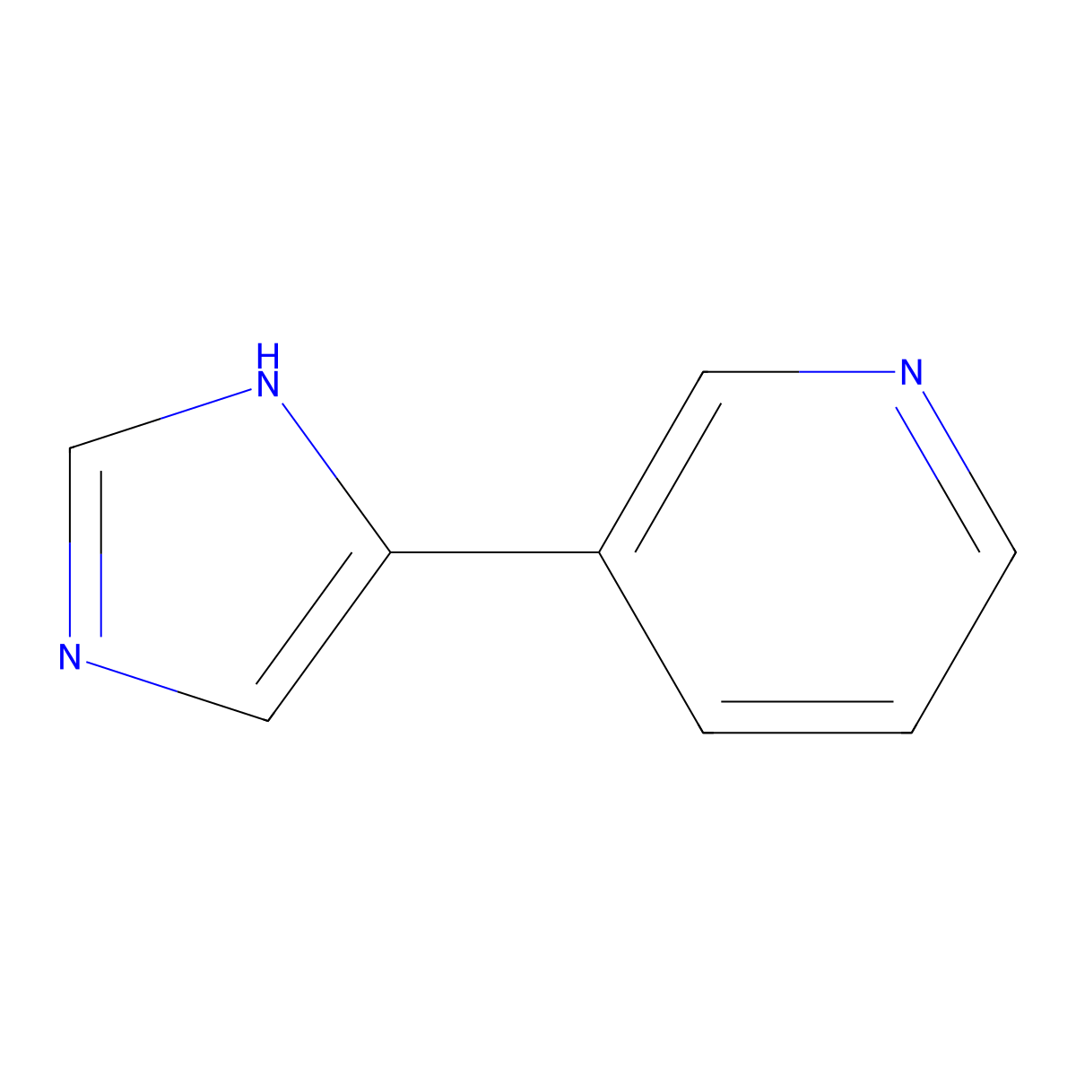 3-(1H-imidazol-5-yl)pyridine molecular structure, CAS 51746-85-1