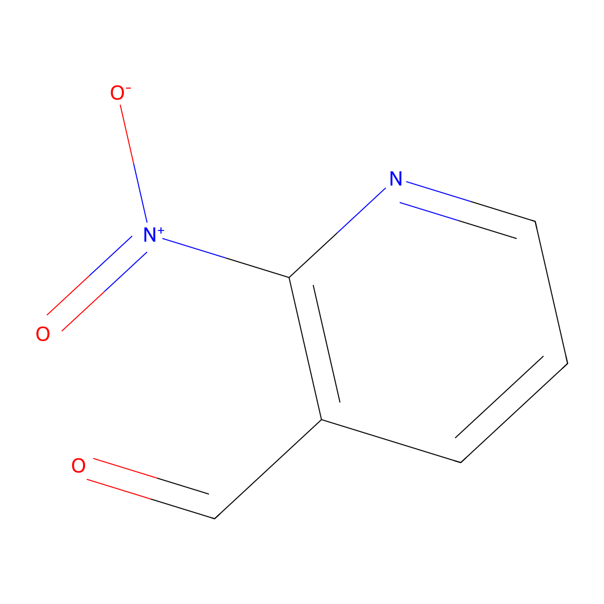 2-Nitropyridine-3-carbaldehyde molecular structure, CAS 5175-26-8