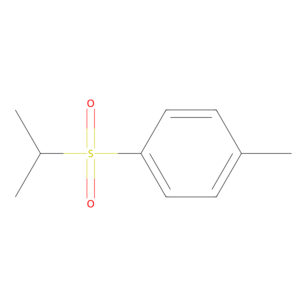 1-(Isopropylsulfonyl)-4-methylbenzene molecular structure, CAS 51751-71-4