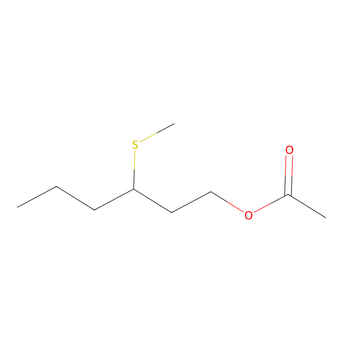 3-(Methylthio)hexyl acetate molecular structure, CAS 51755-85-2