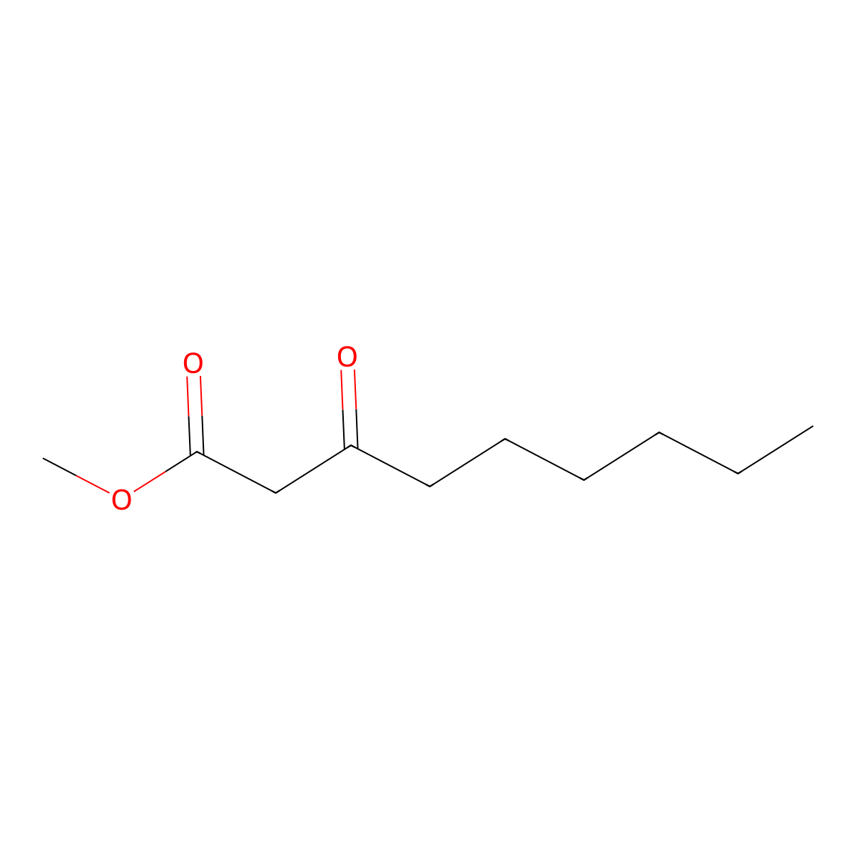 Methyl 3-oxononanoate molecular structure, CAS 51756-07-1