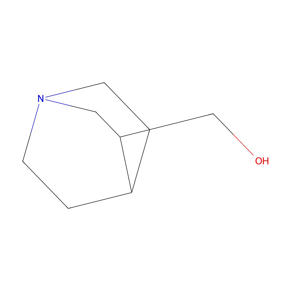 (1-Azabicyclo(2.2.2)octan-3-yl)methanol molecular structure, CAS 5176-22-7