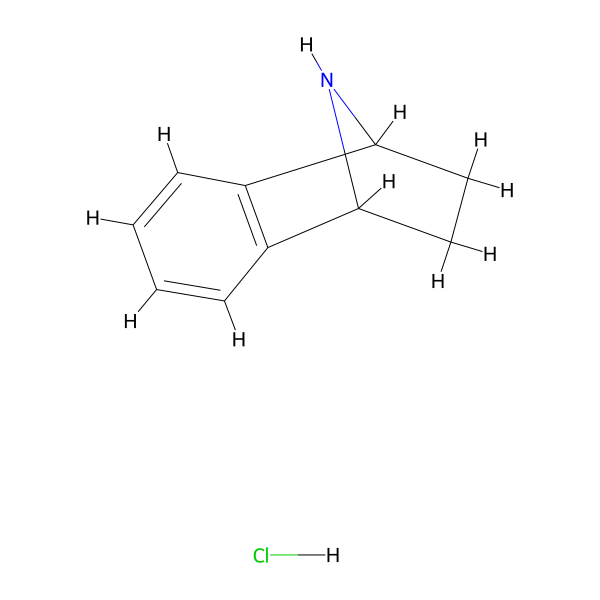 11-Azatricyclo(6.2.1.0,2,7)undeca-2,4,6-triene hydrochloride molecular structure, CAS 5176-31-8