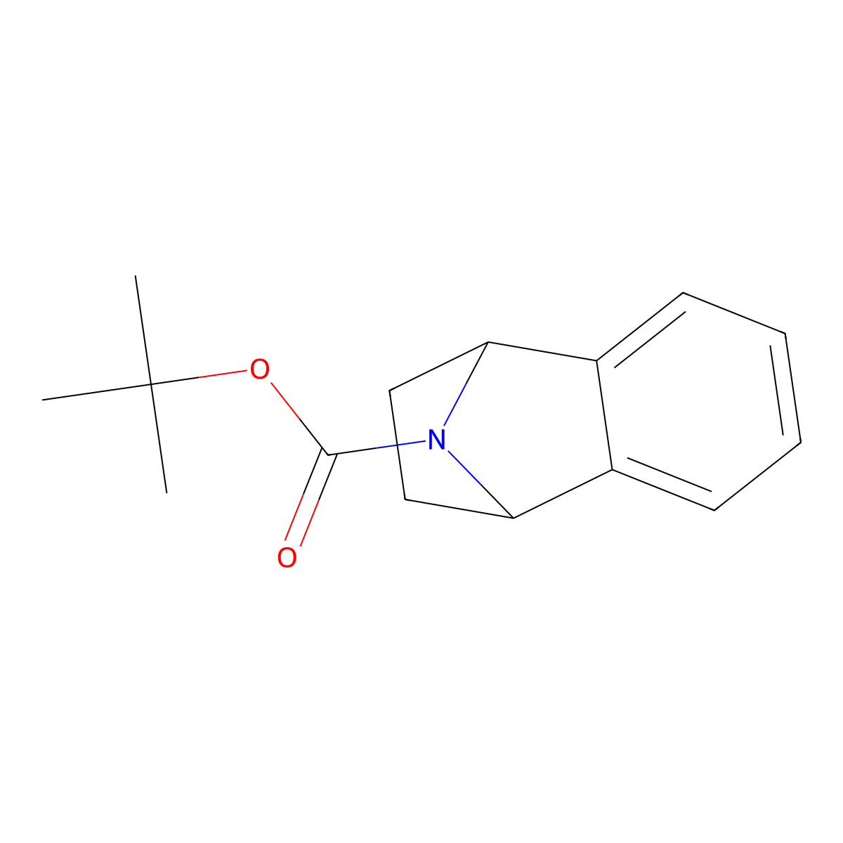 tert-Butyl-1,2,3,4-tetrahydro-naphthalen-1,4-imine-9-carboxylate molecular structure, CAS 5176-32-9