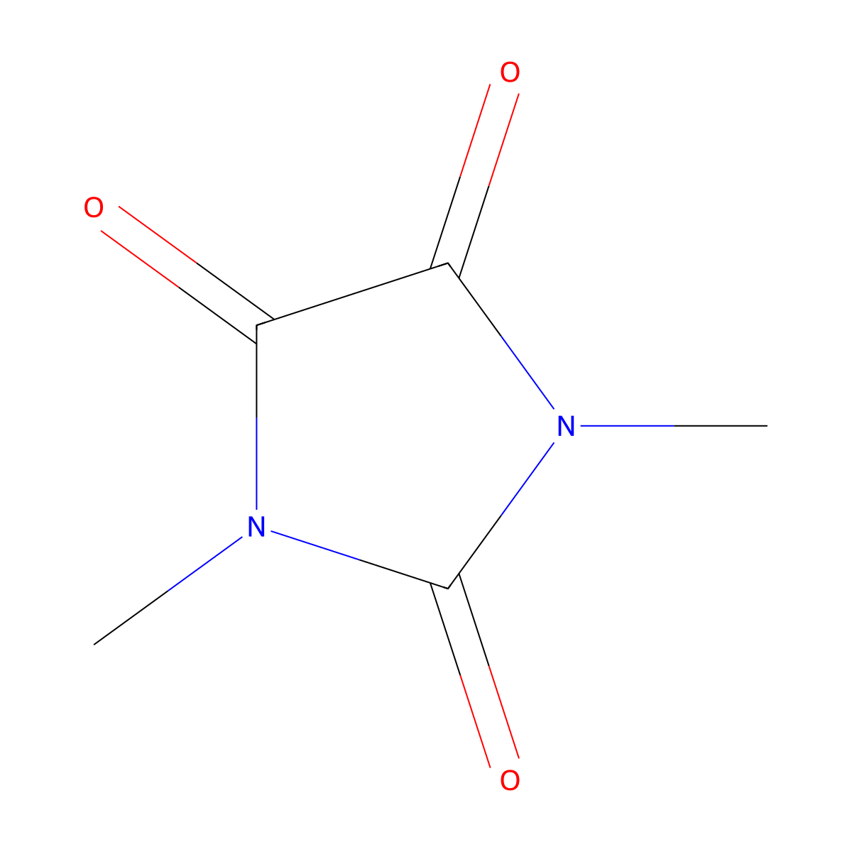Dimethylparabanic acid molecular structure, CAS 5176-82-9