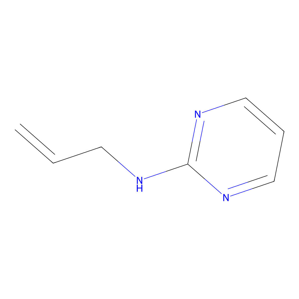 N-allyl-N-(2-pyrimidinyl)amine molecular structure, CAS 5176-93-2