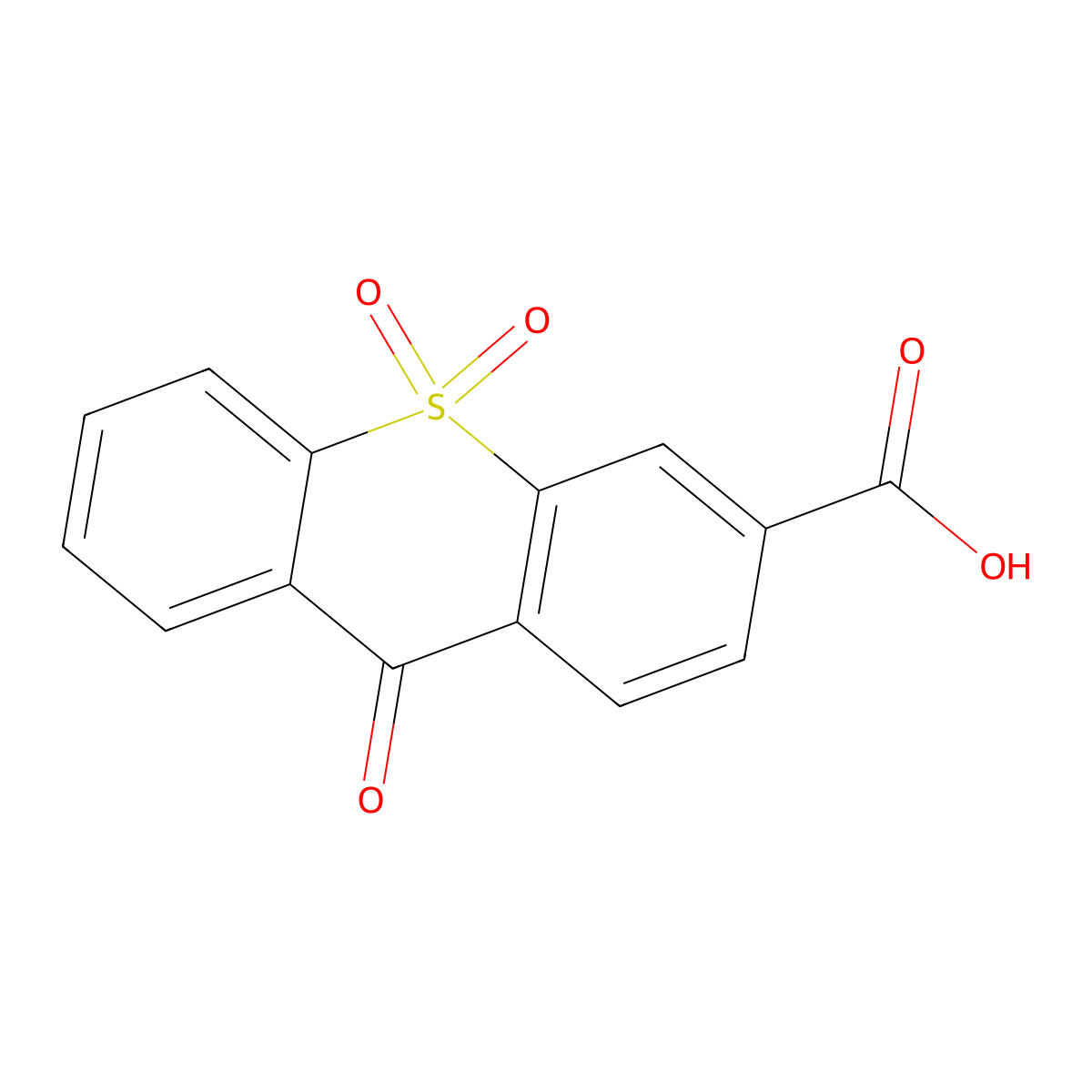 9-Oxo-9H-thioxanthene-3-carboxylic acid 10,10-dioxide molecular structure, CAS 51762-52-8