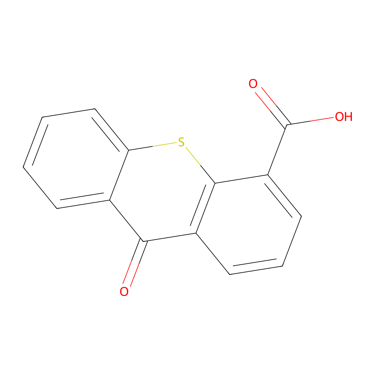 9-Oxo-9H-thioxanthene-4-carboxylic acid molecular structure, CAS 51762-56-2