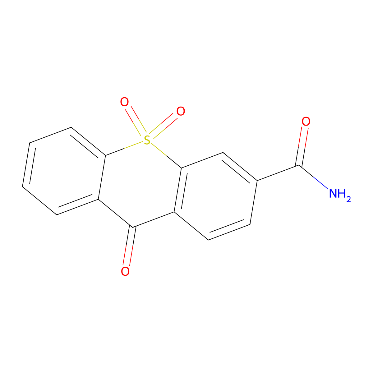 9-Oxo-9H-thioxanthene-3-carboxamide 10,10-dioxide molecular structure, CAS 51762-93-7
