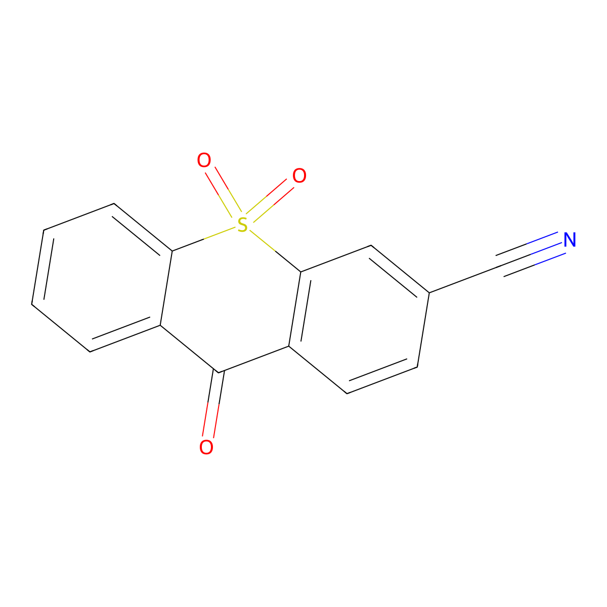 9-Oxo-9H-thioxanthene-3-carbonitrile 10,10-dioxide molecular structure, CAS 51762-94-8