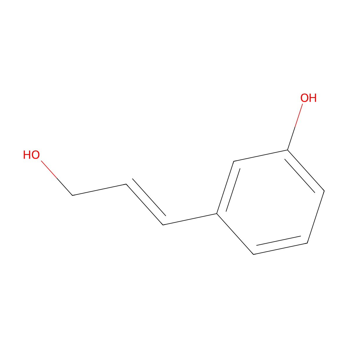 3-(3-Hydroxyprop-1-en-1-yl)phenol molecular structure, CAS 51765-22-1