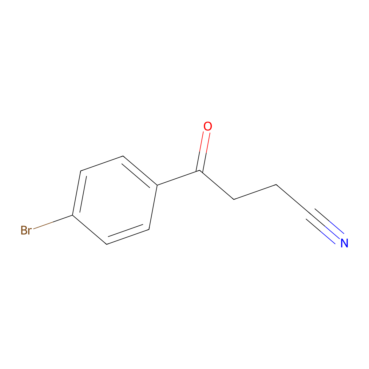 4-(4-Bromophenyl)-4-oxobutanenitrile molecular structure, CAS 51765-77-6