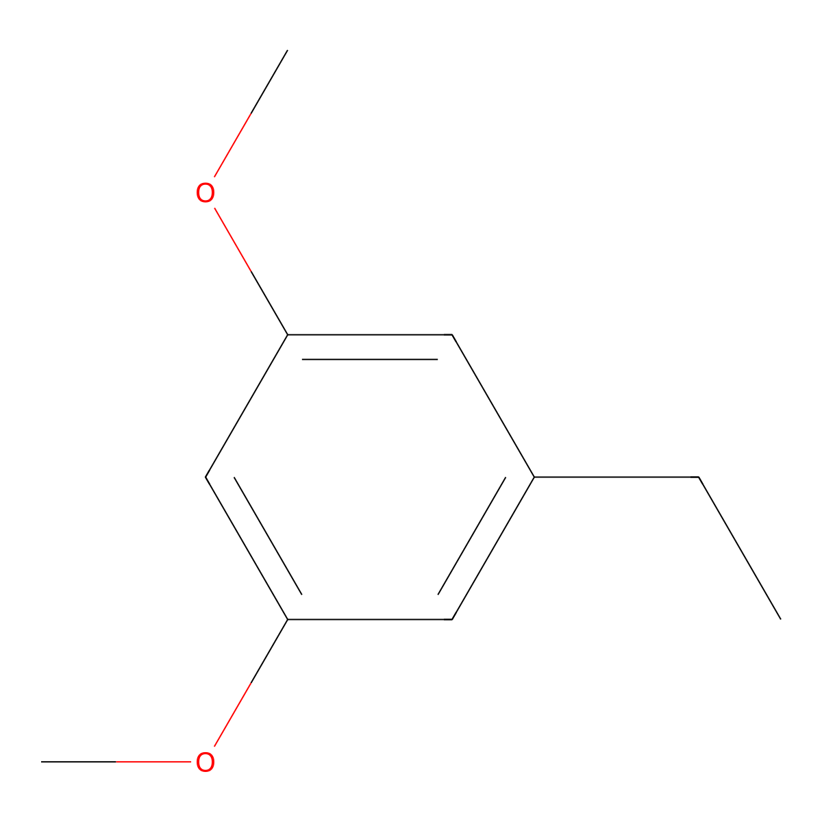 Benzene, 1,3-dimethoxy-5-ethyl molecular structure, CAS 51768-56-0