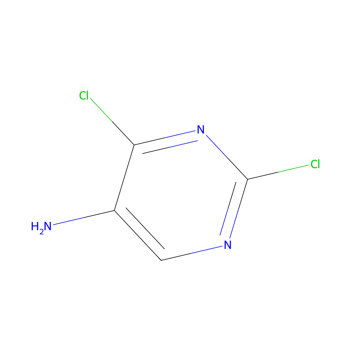 5-Amino-2,4-dichloropyrimidine molecular structure, CAS 5177-27-5