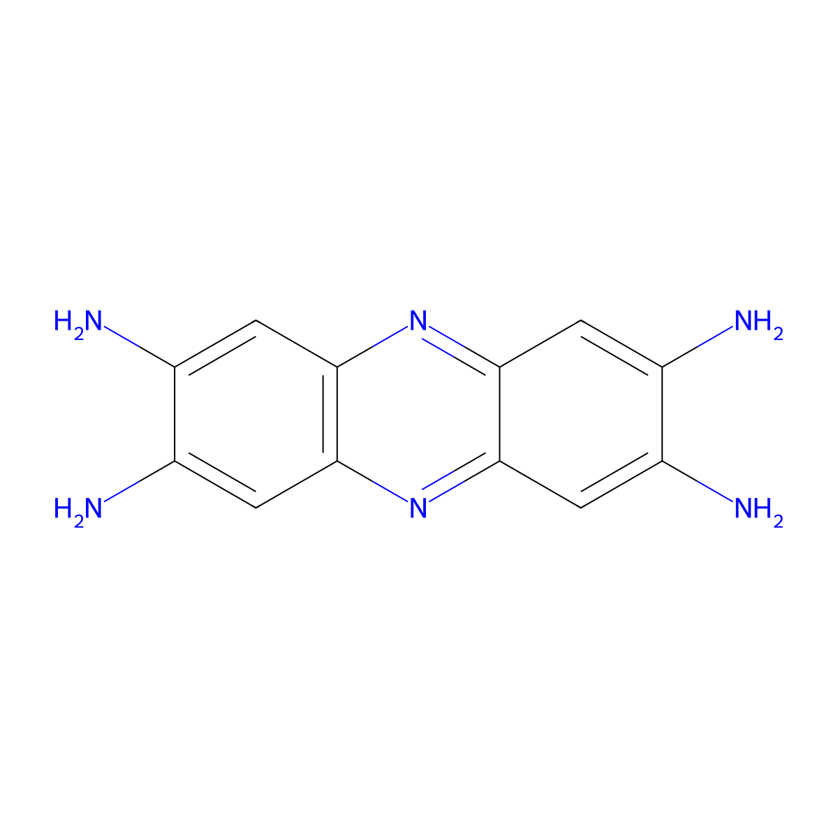 Phenazine-2,3,7,8-tetraamine molecular structure, CAS 51772-75-9