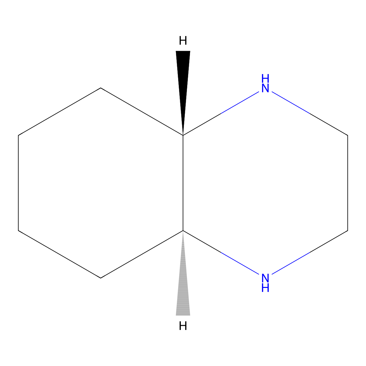 rac-(4aR,8aR)-decahydroquinoxaline molecular structure, CAS 51773-44-5