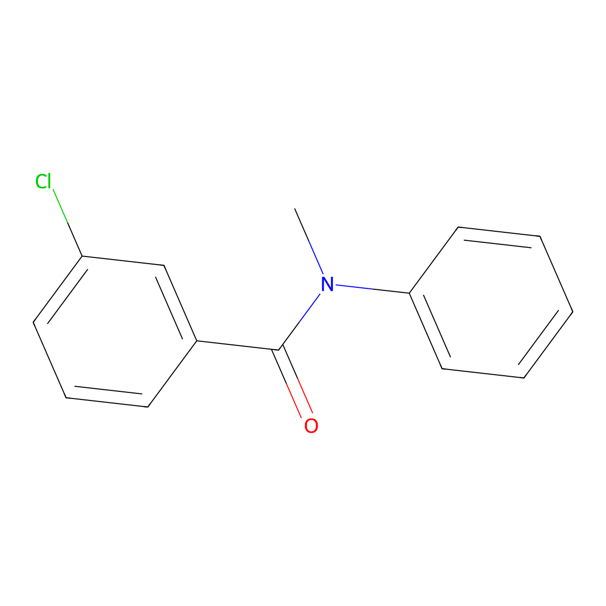 3-chloro-N-methyl-N-phenylbenzamide molecular structure, CAS 51774-43-7