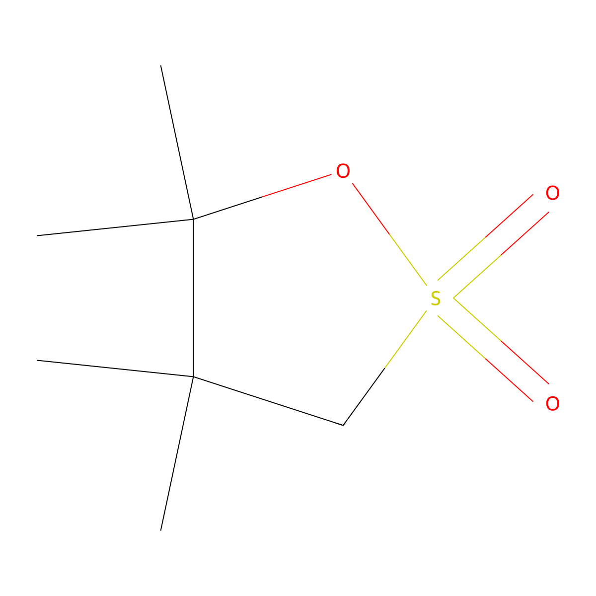 4,4,5,5-Tetramethyl-1,2-oxathiolane 2,2-dioxide molecular structure, CAS 51774-50-6