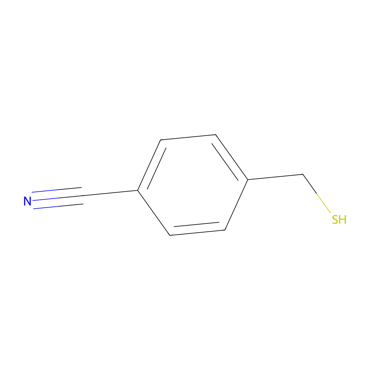 4-(Sulfanylmethyl)benzonitrile molecular structure, CAS 51776-12-6