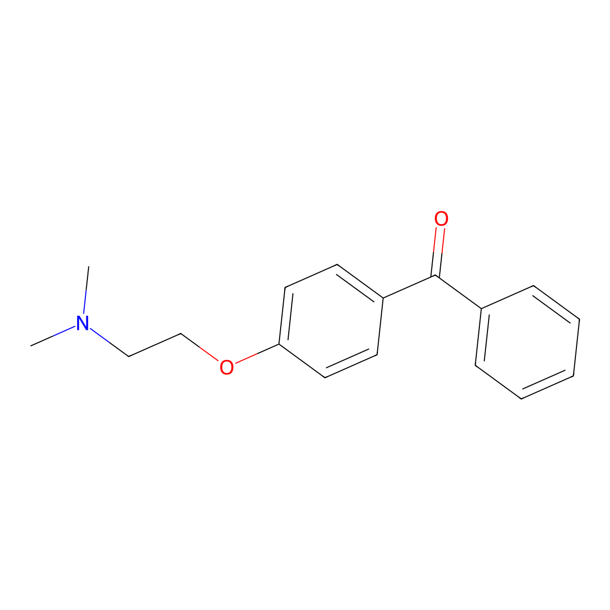 (4-(2-(Dimethylamino)ethoxy)phenyl)(phenyl)methanone molecular structure, CAS 51777-15-2