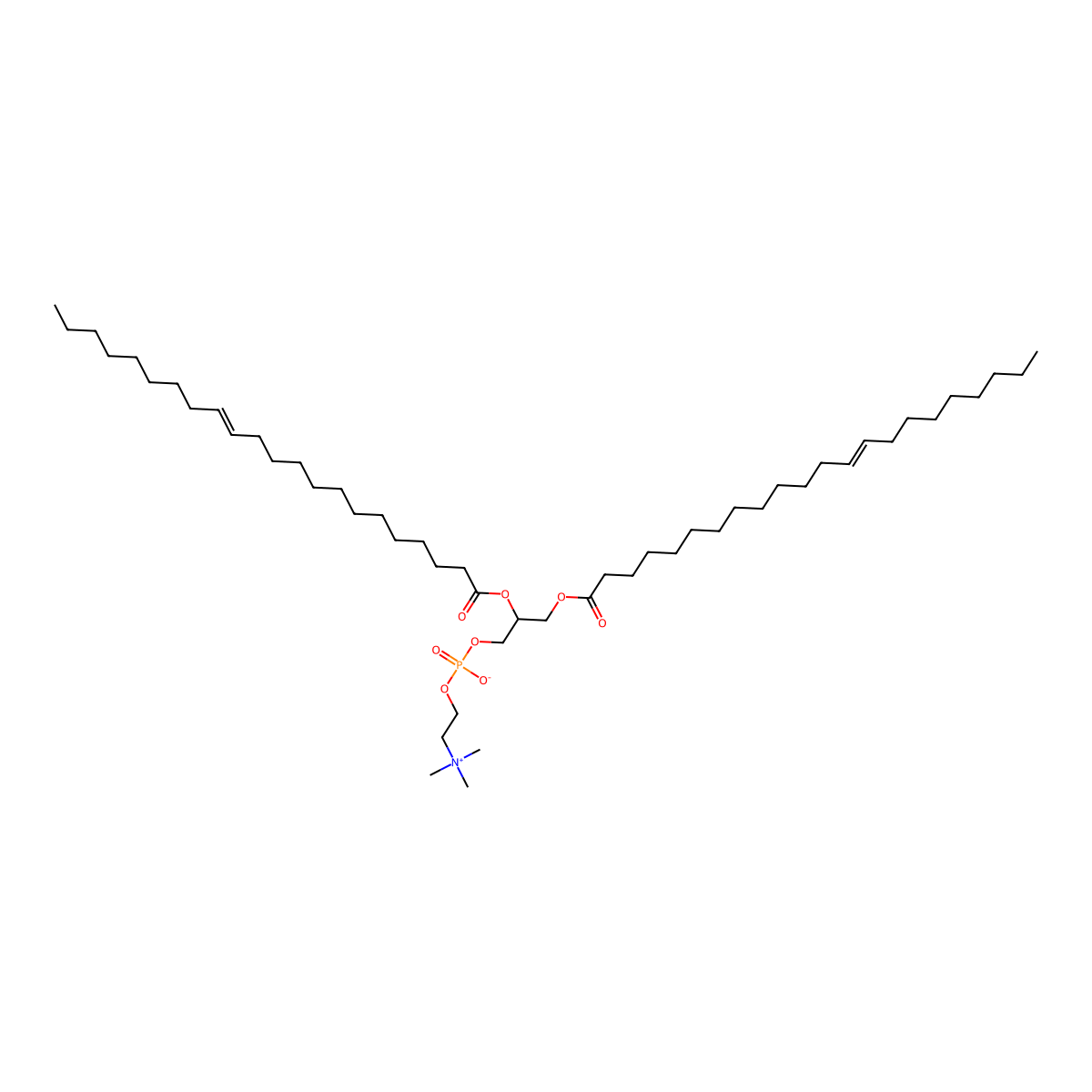 1,2-Didocos-13-enoyl phoshatidylcholine molecular structure, CAS 51779-95-4