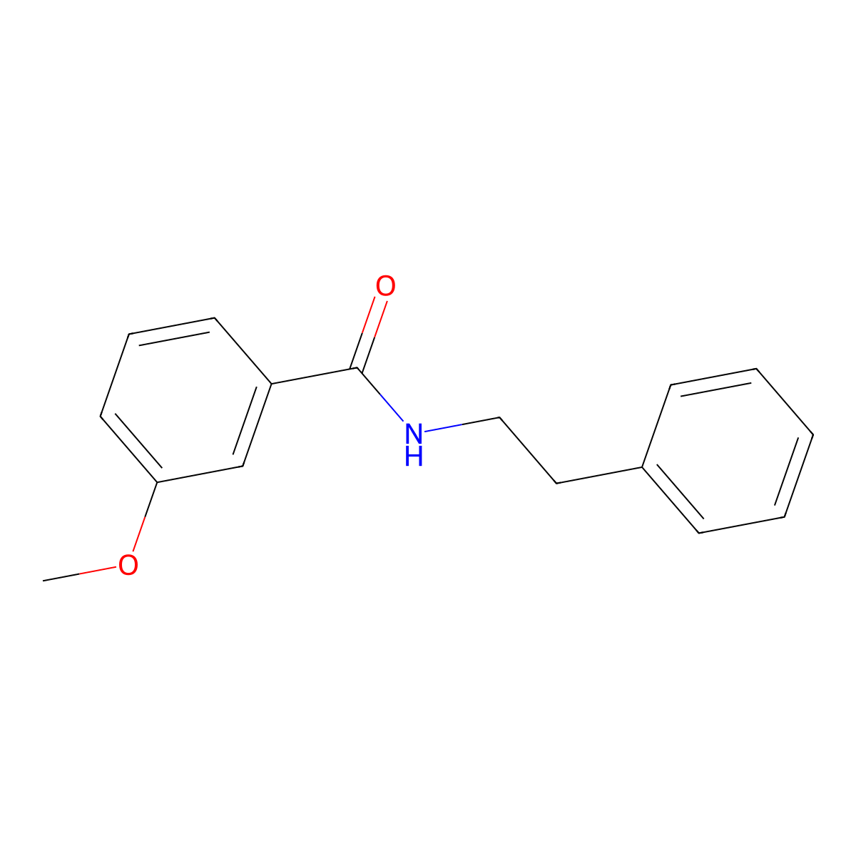 3-methoxy-N-(2-phenylethyl)benzamide molecular structure, CAS 51780-31-5