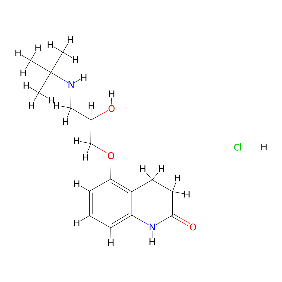 Carteolol Hydrochloride molecular structure, CAS 51781-21-6