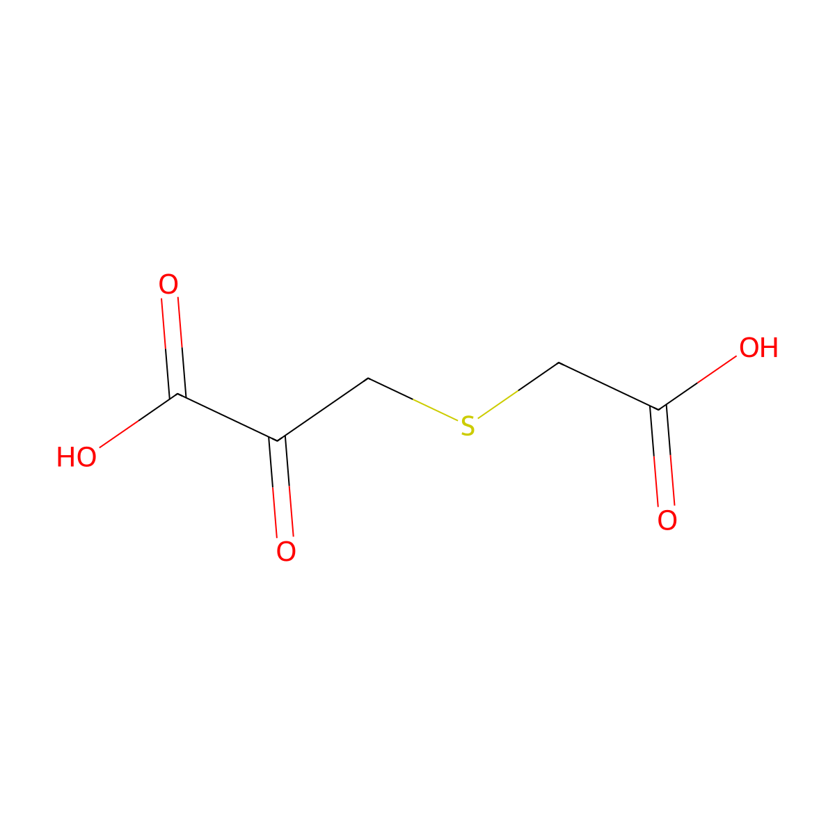 S-carboxymethyl-thiopyruvate molecular structure, CAS 51783-05-2