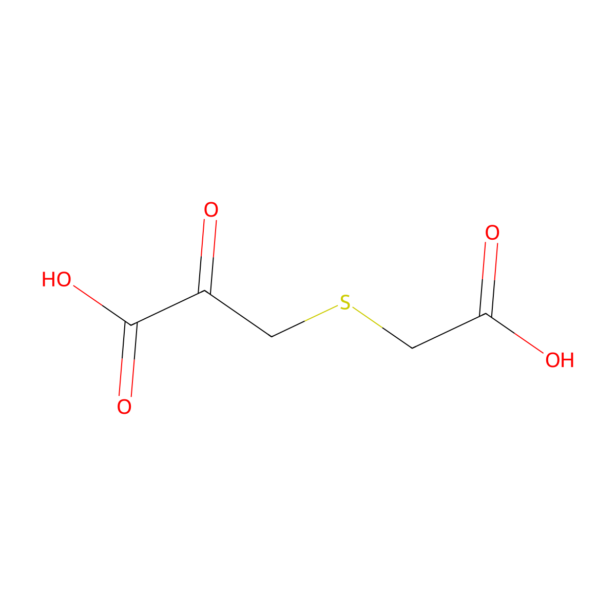 S-carboxymethyl-thiopyruvate molecular structure, CAS 51783-05-2
