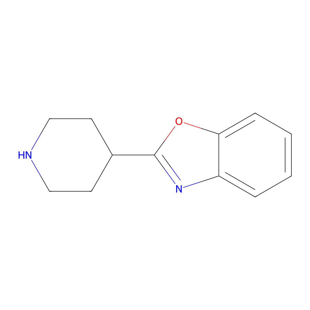 2-(Piperidin-4-yl)-1,3-benzoxazole molecular structure, CAS 51784-03-3
