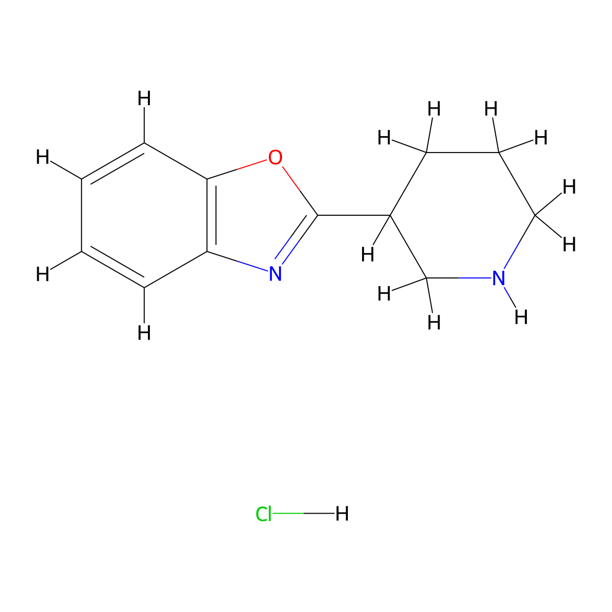 2-(Piperidin-3-yl)benzo[d]oxazole hydrochloride molecular structure, CAS 51785-15-0